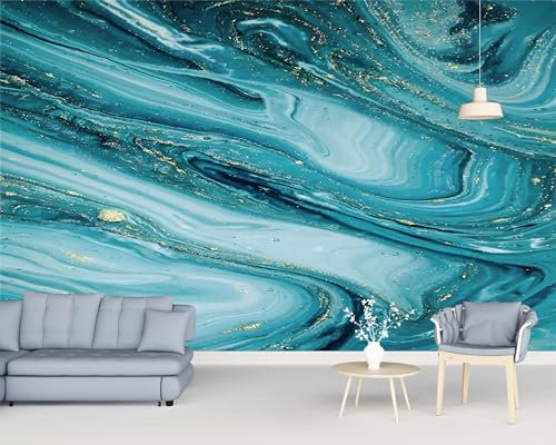 Fototapete Marmor Türkis 350x256 cm Tapete Fototapeten Vlies Tapeten Vliestapete Wandtapete Moderne Wand Schlafzimmer Wohnzimmer Wand tapete
