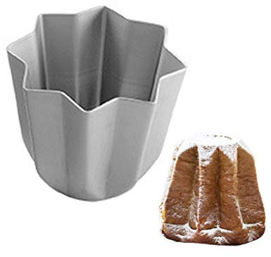 Silberne Kuchenformen aus Aluminiumlegierung, sternförmig, italienische Pandoro-Brotformen, Küchen-Backutensilien, Mousse, Backgeschirr, Neuheit Kuchenformen