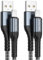 BLACKSYNCZE Cable Cargador iPhone 2Pack 1M, [MFi Certificado] Cable Lightning Nylon Cable iPhone Carga Rápida para iPhone 14 13 12 11 Pro Max Mini XR XS Max X 8 Plus 7 Plus 6s 6 Plus 6 SE 2020