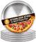 DAJAVE 5Pcs 12 Inch Pizza Tray Stainless Steel Pizza Pan 30cm Pizzas Pan for Oven Non Stick Oven Pizzas Tray for Baking, Healthy and Durable, Dishwasher Safe