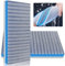 2 Stück 8D Filterwatte Aquarium, 8D Filtermatte Aquarium, 11 x 50 x 2CM, Mehrfachfiltration, Leicht Zu Reinigen, Biochemischer Füllstoff Wabenstruktur, Geeignet zum Filtern von Schmutz in Aquarien