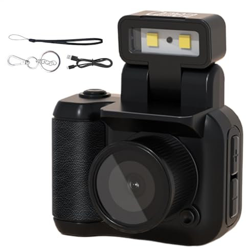 Vintage Digital Camera - 1080p Compact Camcorder With LED Flash | Retro-Style Photography Device | Portable Snap And Video Camera For Vlogging And Recording - Classic Style Camcorder
