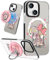 Kokaade for iPhone 15 Case for Women Girls - Cute Kawaii Castle Design Compatible with Magsafe for Magnetic Ring Holder Stand Phone Cover Girly TPU Funda for iPhone 15