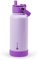 MU LIN borraccia termica 1 litro, borraccia con cannuccia, borraccia sportiva alluminio,thermos grande per bere di piu,Adatto a casa, ufficio, campeggio, palestra