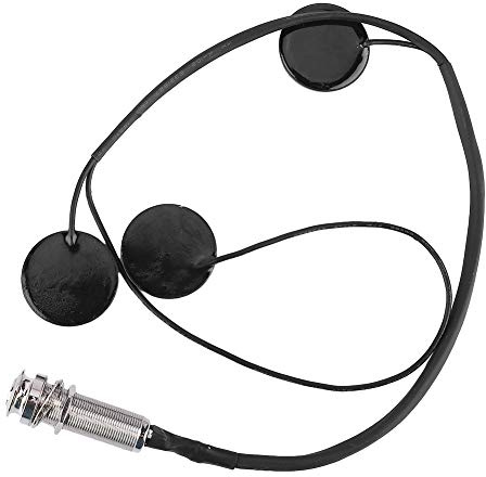 Hochwertiger tragbarer schwarzer Harfen-Tonabnehmer, Zubehör für Musikinstrumente, aus robustem Kunststoff und Metall, fängt Vibrationen zur Verstärkung oder Aufnahme ein
