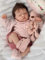 Scnbom bébé Reborn Fille 19pouces 48cm Silicone poupée Vrai Poupon Dormir Fermez Les Yeux realiste Toddler Garcon