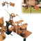 Handmade Metal Drummer Windmill, Garden Windmill, Drummer Windmill Garden Decoration Rockin Art Figurine Percussionist Music Figurines Wind-Powered Kinetic Sculpture For Yard Lawn Gardens Patio Decor