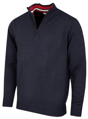 Calvin Klein Mens 2026 Campus 1/2 Zip All Season Easy Care Sweater