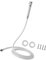 Alcachofa de ducha empotrada de acero inoxidable de PVC prensada a mano con manguera, rociador portátil para barcos, fácil de usar, boquilla externa con manguera