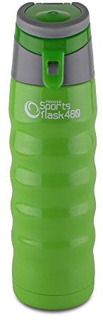Pioneer Stainless Steel Sports Flask, Double Wall Vacuum Insulated Drinks Bottle, 480ml, Green