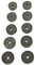 SOMATHERM FOR YOU, Assortiment de 12 clapets percés en caoutchouc Ø18 à Ø22 mm pour étanchéité de robinet, adapté pour eau froide et chaude jusqu'à 100°C, température -20°C à 100°C