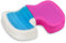 Vitabo Ergonomisch geformtes Sitzkissen | Steißbein-Kissen aus Memory-Schaum mit Gel-Polster (Pink)