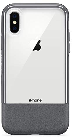 OtterBox Statement Series Schutzhülle für iPhone XS, Lucent Storm (transparent/Castlerock/Zinn)