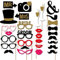 WedDecor 30pcs Party Photo Booth Props – Reusable DIY Photo Signs for Weddings, Birthdays, Baby Showers, Holiday Parties, Bridal & Themed Celebrations with Fun Moments for Lasting Joy
