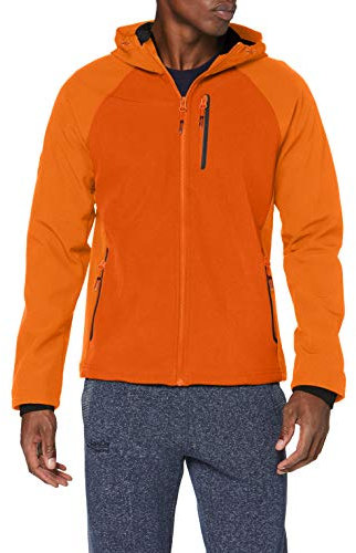 Superdry Hooded Softshell Blouson, Orange (Denver Orange Tsw), S Homme