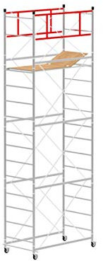 Andamio con altura de trabajo de 6,20 m, de acero, serie M4 Lux, base normal, fabricado en Italia SCEDIL