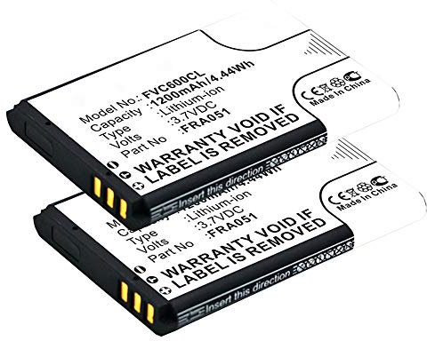 subtel, Akku kompatibel mit AVM Fritz!Fon C6, C6 DECT (1200mAh, 3.7V) 2X Ersatzakku FRA051, 312BAT026