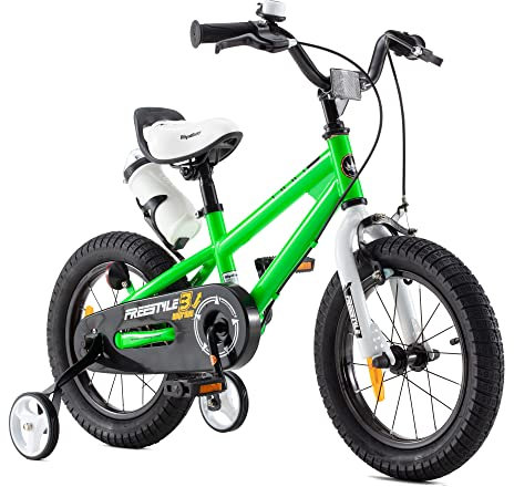 RoyalBaby Kinderfahrrad Mädchen Junge Freestyle BMX Kinderfahrrad Kinderfahrrad 12 Zoll Grün