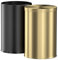 LEASYLIFE 9 Liter/2.4 Gallon, Small Gold Trash can with Swing lid, Bathroom Trash can, Bedroom Garbage bin,Trash bin for Office, Living Room, Metal,Brass Stainless Steel
