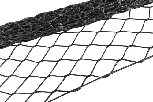 Walser Transportnetz Big Net, reißfestes Ladungssicherungsnetz, Anhängernetz 4mm schwarz, Gepäcknetz Big Net 100x180cm für Anhänger