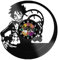Orologio in Vinile Rufy- One Piece- Orologio in vinile Anime- Anime-orologio da parete con meccanismo silenzioso-orologio regalo natale- orologio diametro 30 cm