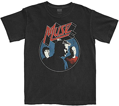 Muse T Shirt Get Down Bodysuit Band Logo Nue offiziell Herren Schwarz