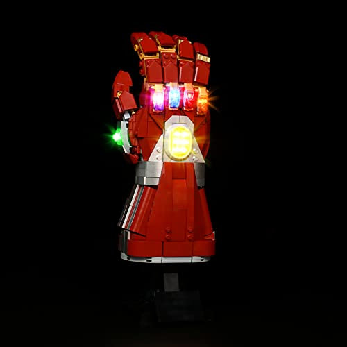 LED Light Kit for Iron Man's Nano Glove - Infinity Glove Lighting Set (No Building Blocks) - Classic Version