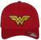 Wonder Woman Offizielles Lizenzprodukt Flexfit Cap (Rot), Klein/Mittel