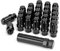 KSP M12x1.5 Extended Lug Nuts, 24PCS 6 Spline Tuner Closed End ET Wheel Lug Nut for Aftermarket Wheels, 12mmx1.5 Bulge Acorn Nuts Replacement for Toyota Tacoma 4runner Tundra with 1 Socket Key Black