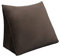BNCKTRD Kopfende Großes Rückenkissen Bequemes Lesekissen und Rückenteil im Bett Rückenlehne Kopfkissen Langes XXL Kissen für Sofa, Couch, Wandkissen Polster Samt Braun 45cm