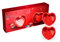 PEUGEOT - Appolia Duo Plat Four En Céramique Coeur - 2 Moules Individuels - 13,4 cm x 13,2 cm x 4,7 cm - Contenance : 0,35 L - Garanti 10 Ans - Fabrication Française - Coloris Rouge