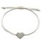 Armband Herz für Damen - Handmade Armbändchen - Armkette mit Herzchen für Frauen & Mädchen - Geschenk Freundschaftsband Freundin (Weiß)