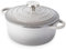 Casseruola di ghisa con coperchio, antiaderente, resistente al forno, smaltata, Dutch Oven, grigio chiaro, 2,1 quart, 20 cm - Di Nuovva