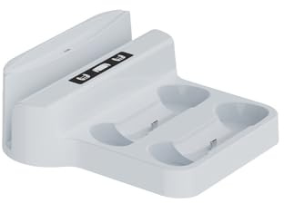 Stazione di ricarica console di gioco per PS Portal Handled, Dual Dock di ricarica Per PS5/PS5 Elite Controllers Gioco Base di ricarica Supporto Accessori (Bianco)