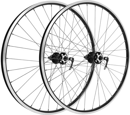 Fahrrad Rad Felge, 29 Zoll Mountainbike Laufradsatz, Aluminiumlegierung Fahrrad-Laufradsatz, für Öffnungsgetriebe - Hinterrad(135mm) und Vorderrad(100mm) Laufrad Fahrrad, Schwarz