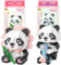 Panda Blocs de Construction, 3D Model DIY Bricks Building Blocks, Animé Blocs de Construction pour Animaux Jouet de Construction Créatif Mini Brique Figure Jouets pour Enfants 6+ Ans -670 Pièces -A