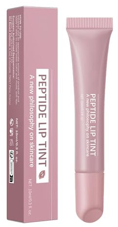 Peptide Lip Tint Polypeptidfarbener Lippenstift Lip Balm Luster Lip Gloss Make Up Lippenstift Lippenglanzbalsam Langanhaltende Lippenglasur Für Frauen, Mädchen, Mutter, Freundin 10 Ml