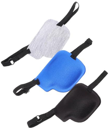 FRCOLOR 12 Pièces Pour Un Seul Oeil Bandeaux Pour Les Enfants Cache-oeil En Soie Pour Adultes Protecteur Oculaire Extérieur Cache-oeil Pour Les Enfants Lunettes Paresseux Polyester