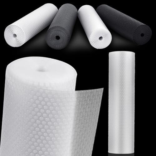 MooiFun Drawer Liners, Waterproof Shelf Liner, Anti-Slip Non-Adhesive BPA Free Kitchen Cupboard Cabinet Liner Refridge Fridge Mats Sink Protector Strong Durable for Home (Clear/50cm x 610cm)