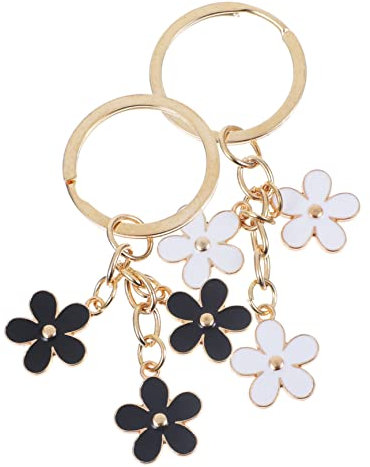SOIMISS 2stücke Blumen Schlüsselanhänger Für Damen Dekorative Taschenanhänger Mit Charmantem Blumenmotiv Für Und Anlässe Wie Geburtstage Und Valentinstag