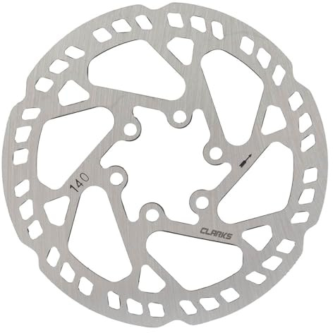 Clarks Cycle Systems CL-01 Single Piece Steel Disc Brake Rotor, Silver, 203mm