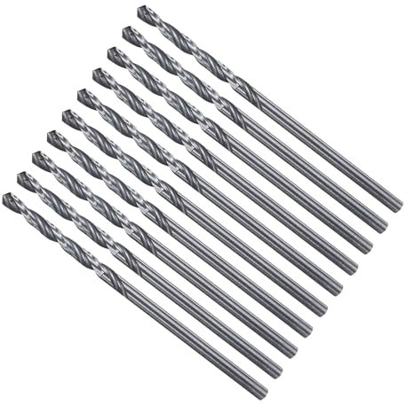 METALLIXITY Drill Bit (2mm) 10Pcs, 4241 High-Speed Steel Straight Shank Nitriding Black 118° for Wood Plastic Iron Copper Aluminum Low Soft Metal