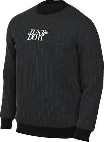 NIKE HJ2157-010 Club Sweatshirt Homme Black/White Taille S