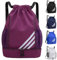 Veftsvy Turnbeutel mit Kordelzug, Wasserdicht Sportbeutel mit Schuhfach, Sportrucksack Gym Bag mit Innentasche, Außentasche, Sporttasche für Herren Damen Jungen (Lila)