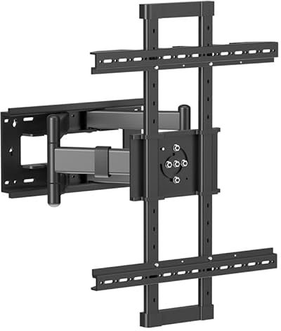 GUZHIKU Landscape to Portrait Full Motion TV Wall Mount for 50-90 inch, Vertical and Horizontal TVs Bracket, Rotating TV Mount, Hold 120kg Swivel Tilt Long Extension Leveling, Max VESA 800x600mm, D5