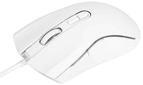 EIMSOAH Wired Colorful Gaming Mouse with Adjustable DPI, Flexible Buttons for Optimal Gaming Experience, USB Optical Computer Mouse for Gamers, Skin Friendly Material