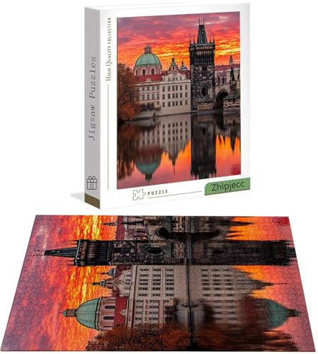 6000 Piece Jigsaw Puzzles for Adults, City Jigsaw Puzzles for Adults, Wooden Puzzle with Gift Box, Lake Jigsaws for Family Educational Games, Unique Gifts for Women/Men, Home Wall Decor H-7040