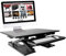 Duronic Standing Desk Converter DM05D6 Adjustable Sit Stand Desks Workstation Wood Height Adjusting Sitting Riser for Office Table PC Laptops Computer Monitor Screen Keyboard and Mouse
