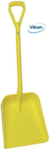 Vikan Pala grande ligera y duradera de plástico resistente a la corrosión comida nieve Muck (amarillo)