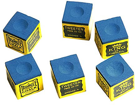 Sendgo 6 Pcs Snooker Piscine Grasse Sèche Craie Billard Table de Billard antidérapant Craie Intérieur Sport Accessoires Nouveau